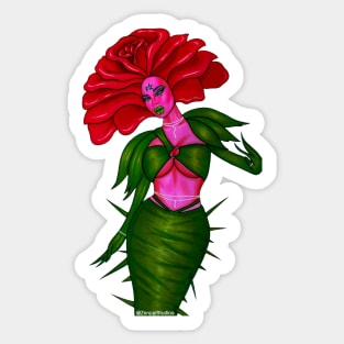 La Rosa The Rose Loteria Sticker